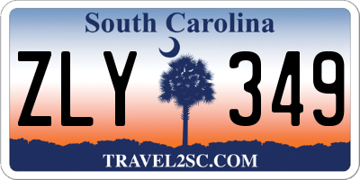 SC license plate ZLY349