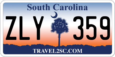 SC license plate ZLY359