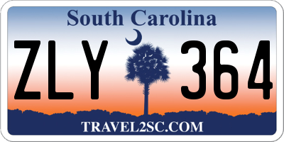 SC license plate ZLY364