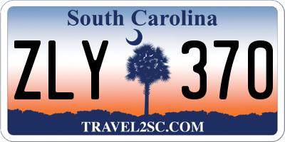 SC license plate ZLY370