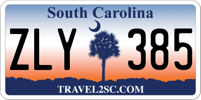 SC license plate ZLY385