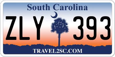 SC license plate ZLY393