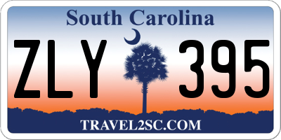 SC license plate ZLY395