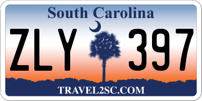 SC license plate ZLY397