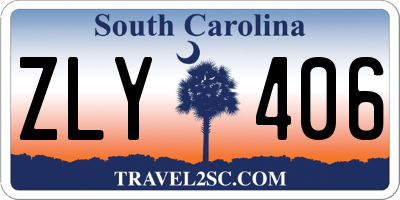 SC license plate ZLY406