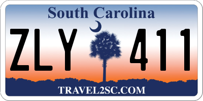 SC license plate ZLY411