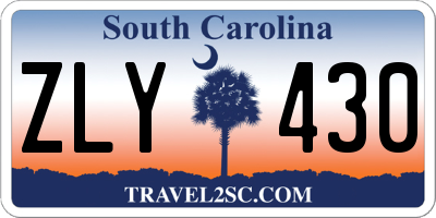 SC license plate ZLY430
