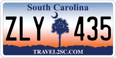 SC license plate ZLY435