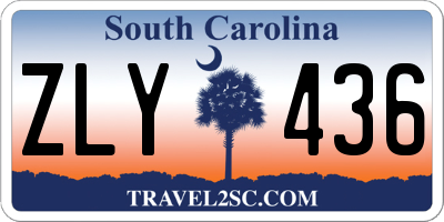 SC license plate ZLY436