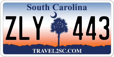 SC license plate ZLY443
