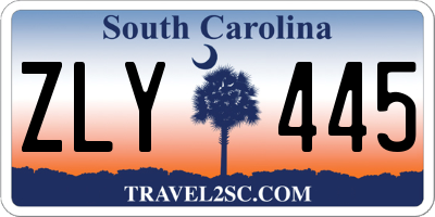 SC license plate ZLY445