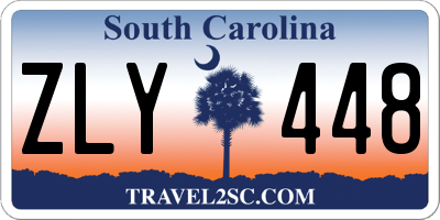 SC license plate ZLY448