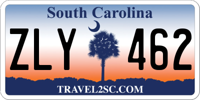 SC license plate ZLY462