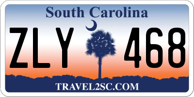 SC license plate ZLY468