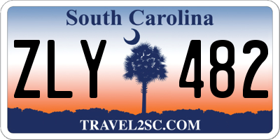 SC license plate ZLY482