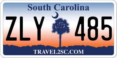SC license plate ZLY485