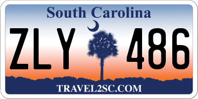 SC license plate ZLY486