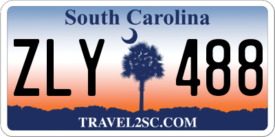 SC license plate ZLY488