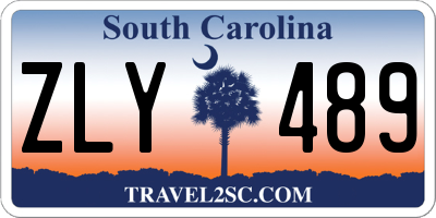 SC license plate ZLY489