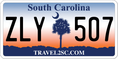 SC license plate ZLY507