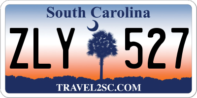 SC license plate ZLY527