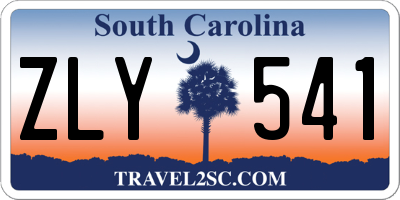 SC license plate ZLY541