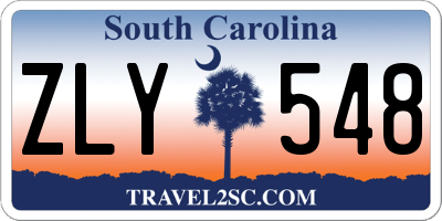 SC license plate ZLY548