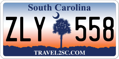 SC license plate ZLY558