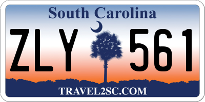 SC license plate ZLY561
