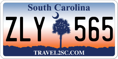 SC license plate ZLY565