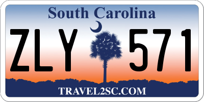 SC license plate ZLY571