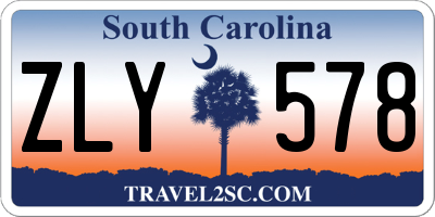 SC license plate ZLY578