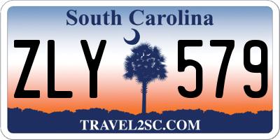 SC license plate ZLY579