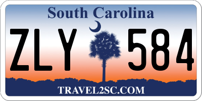 SC license plate ZLY584