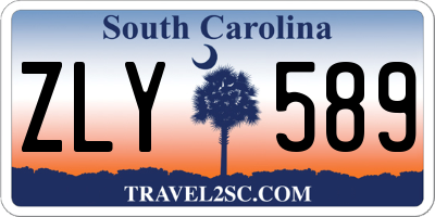 SC license plate ZLY589