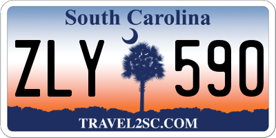 SC license plate ZLY590