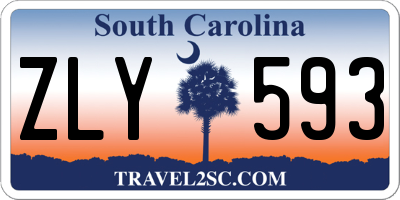 SC license plate ZLY593