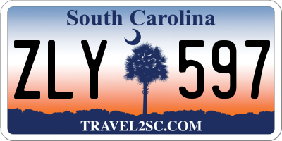 SC license plate ZLY597