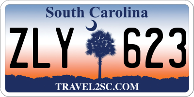 SC license plate ZLY623