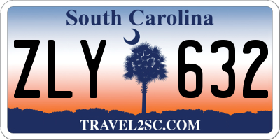 SC license plate ZLY632