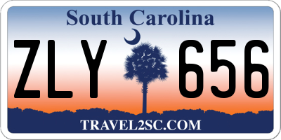 SC license plate ZLY656