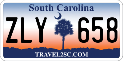 SC license plate ZLY658
