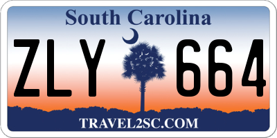SC license plate ZLY664