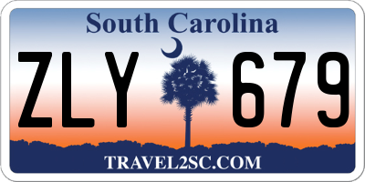 SC license plate ZLY679