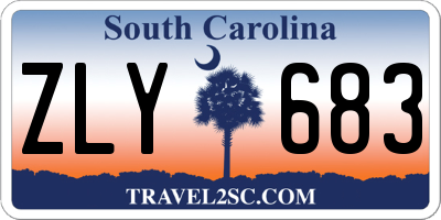 SC license plate ZLY683