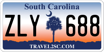 SC license plate ZLY688