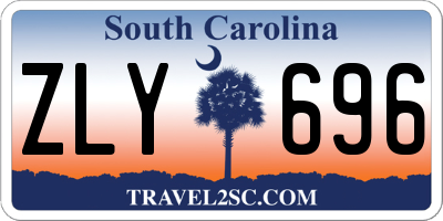 SC license plate ZLY696