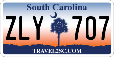 SC license plate ZLY707