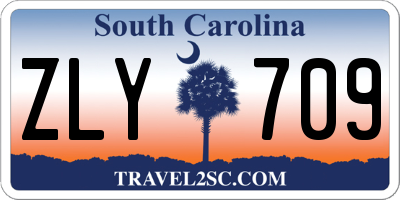 SC license plate ZLY709