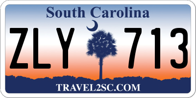 SC license plate ZLY713